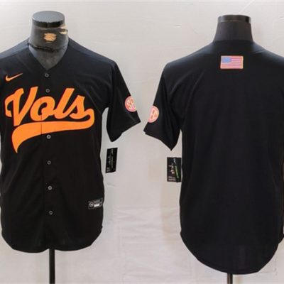 Tennessee Volunteers Black Stitched Jersey