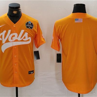 Tennessee Volunteers Orange With Patch Stitched Jersey