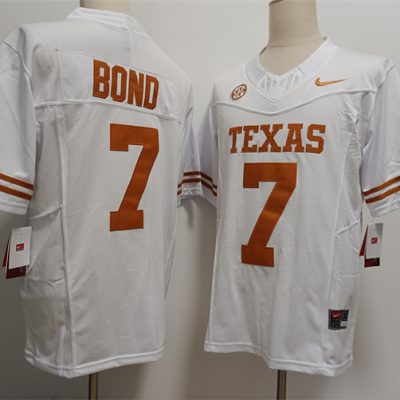 Texas Longhorns #7 Isaiah Bond White F.U.S.E Stitched Jersey