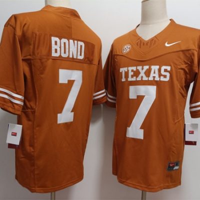 Texas Longhorns #7 Isaiah Bond Yellow F.U.S.E. Stitched Jersey