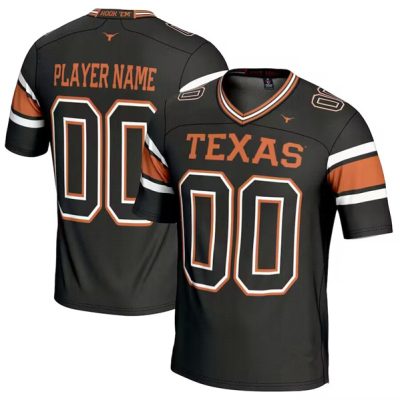 Texas Longhorns Active Player Custom Black Stitched Jersey