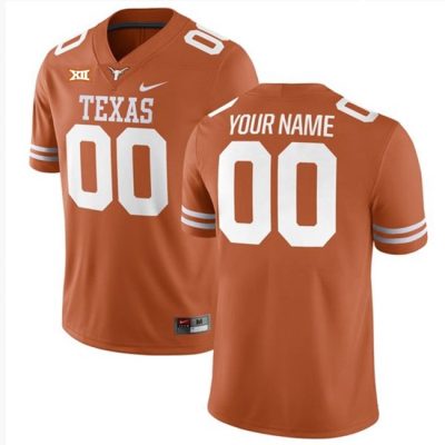 Texas Longhorns Active Player Custom Orange Stitched Jersey