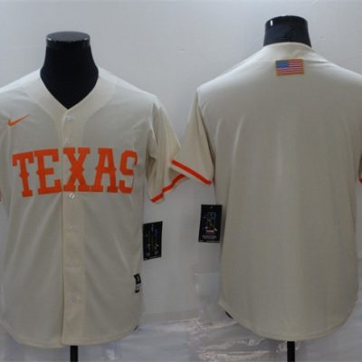 Texas Longhorns Blank Cream Vapor Untouchable Stitched Jersey