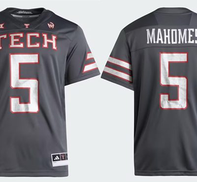 Texas Tech #5 Patrick Mahomes II Gray Jersey