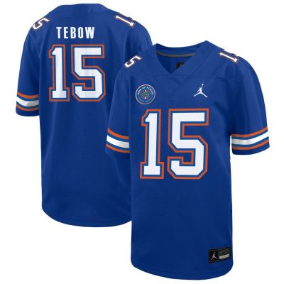 Tim Tebow Florida Gators Jordan Brand Youth Ring of Honor Untouchable Replica Jersey - Royal