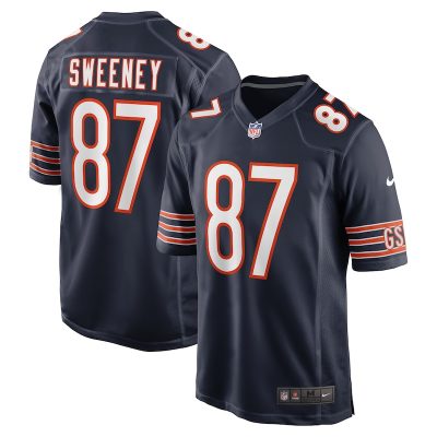 Tommy Sweeney Chicago Bears Game Jersey - Navy