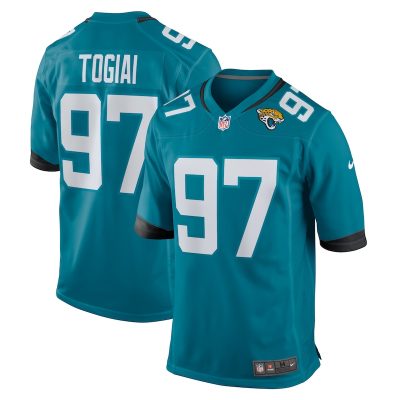 Tommy Togiai Jacksonville Jaguars Team Game Jersey - Teal