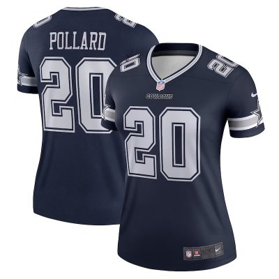 Tony Pollard Dallas Cowboys Women Legend Player Performance Top - Navy