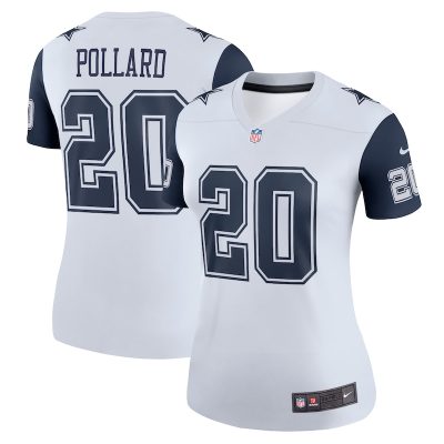 Tony Pollard Dallas Cowboys Women Legend Player Performance Top - White