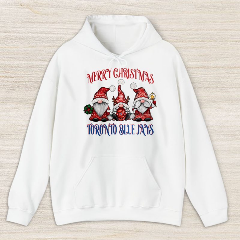 Toronto Blue Jays Merry Christmas MLB Gift For Fan Christmas Gnomes Unisex Hoodie TAH24306