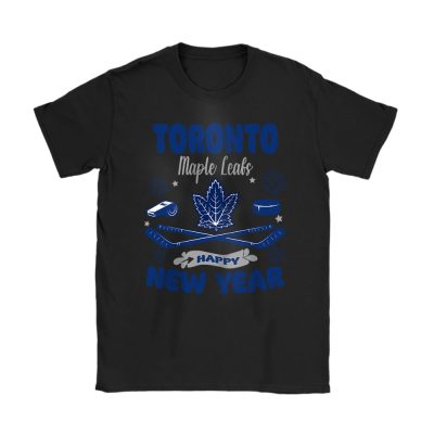 Toronto Maple Leafs Happy New Year NHL Gift For Fan Unisex T-Shirt Cotton Tee TAT24185