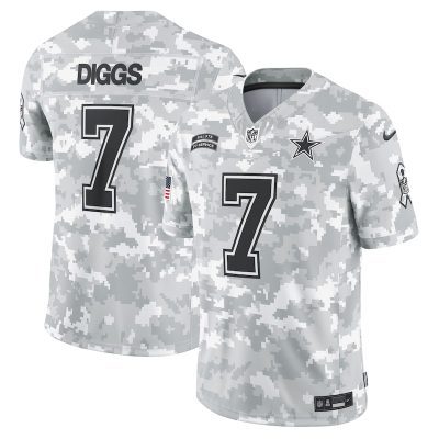 Trevon Diggs Dallas Cowboys 2024 Salute to Service Limited Jersey - Arctic Camo