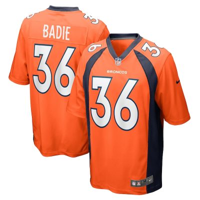 Tyler Badie Denver Broncos Team Game Jersey - Orange