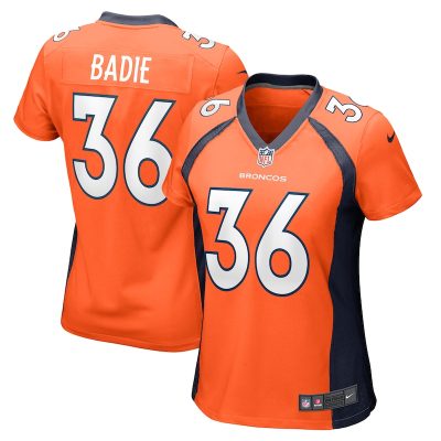 Tyler Badie Denver Broncos Women Team Game Jersey - Orange