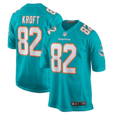 Tyler Kroft Miami Dolphins Team Game Jersey - Aqua