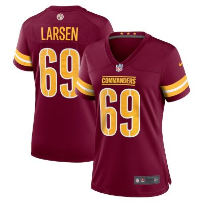 Tyler Larsen Washington Commanders Women Game Jersey - Burgundy