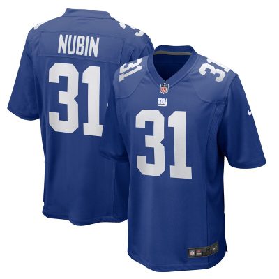 Tyler Nubin New York Giants Team Game Jersey - Royal