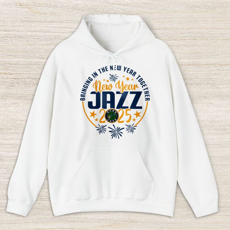 Utah Jazz Happy New Year NBA Bringing In The New Year Together Unisex Hoodie TAH24199