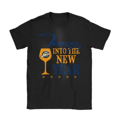 Utah Jazz Happy New Year NBA Gift For Fan Cheers To A New Year Unisex T-Shirt Cotton Tee TAT24198