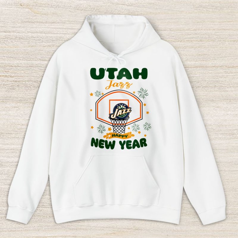 Utah Jazz Happy New Year NBA Gift For Fan Unisex Hoodie TAH24202