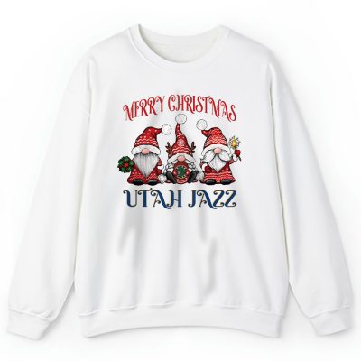 Utah Jazz Merry Christmas NBA Gift For Fan Christmas Gnomes Unisex Sweatshirt TAS24307