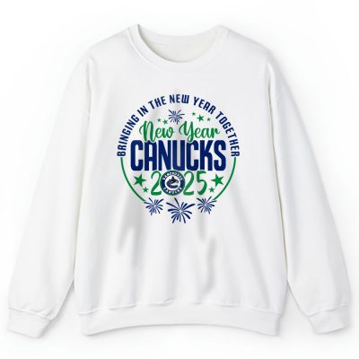 Vancouver Canucks Howdy New Year NHL Bringing In The New Year Together Unisex Sweatshirt TAS24205