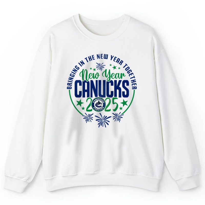 Vancouver Canucks Howdy New Year NHL Bringing In The New Year Together Unisex Sweatshirt TAS24205