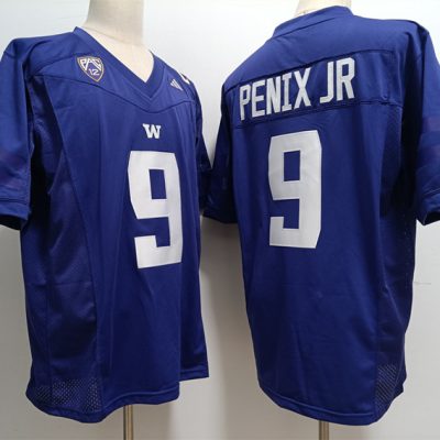 Washington Huskies #9 Michael Penix Jr. Blue Stitched Jersey