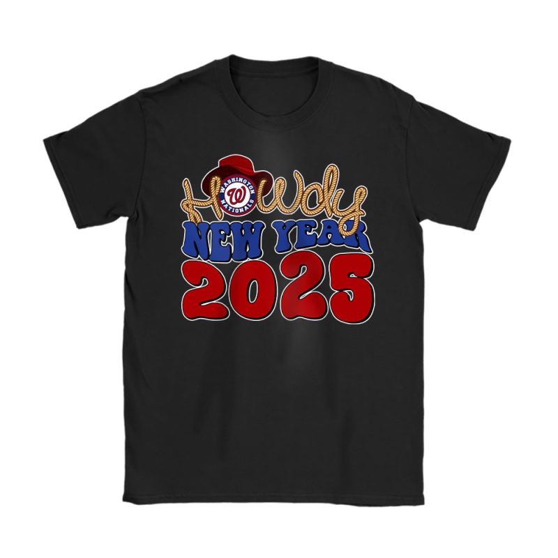 Washington Nationals Howdy New Year MLB Gift For Fan Unisex T-Shirt Cotton Tee TAT23535