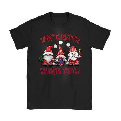 Washington Nationals Merry Christmas MLB Gift For Fan Christmas Gnomes Unisex T-Shirt Cotton Tee TAT24229