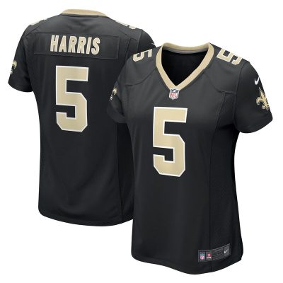 Will Harris New Orleans Saints Women Game Jersey - Black