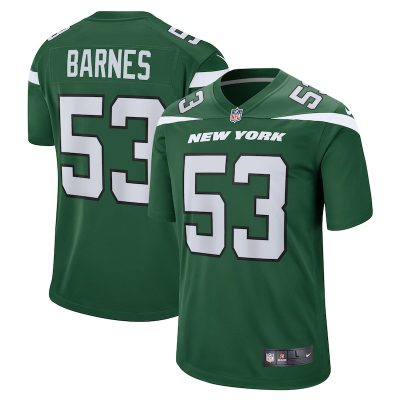 Zaire Barnes New York Jets Game Jersey - Gotham Green