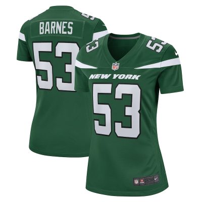 Zaire Barnes New York Jets Women Game Jersey - Gotham Green