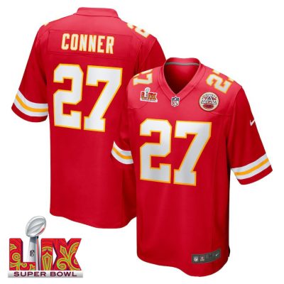 Chamarri Conner #27 Kansas City Chiefs Super Bowl LIX Jersey - Men's - Red