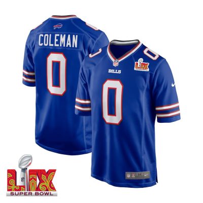 Keon Coleman #0 Buffalo Bills Super Bowl LIX Jersey - Men's - Royal