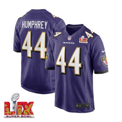 Marlon Humphrey #44 Baltimore Ravens Super Bowl LIX Jersey - Men's - Purple