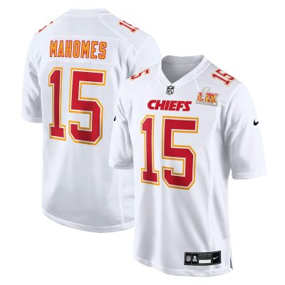 Patrick Mahomes Kansas City Chiefs Super Bowl LIX Fashion Game Jersey - Tundra White