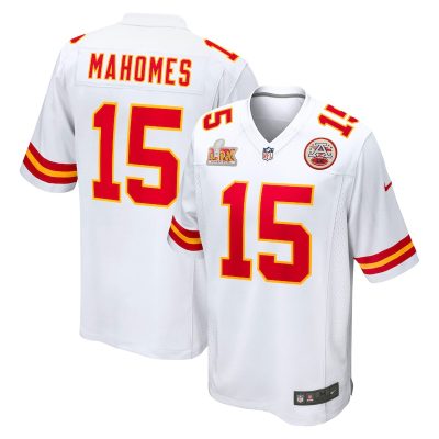 Patrick Mahomes Kansas City Chiefs Super Bowl LIX Game Jersey - White