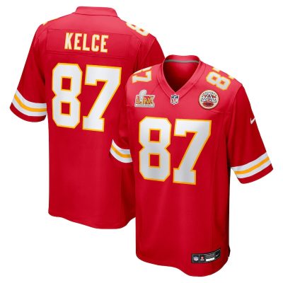 Travis Kelce Kansas City Chiefs Super Bowl LIX Game Jersey - Red