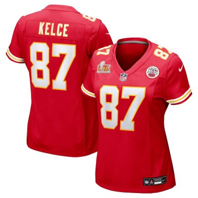 Travis Kelce Kansas City Chiefs Women's Super Bowl LIX Game Jersey - Red