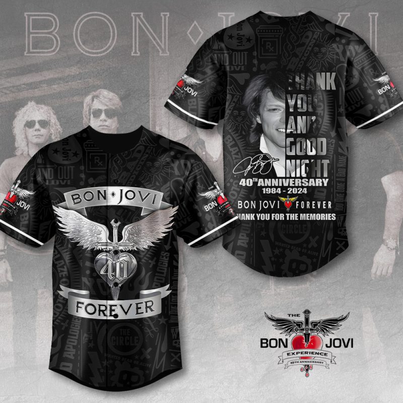 Bon Jovi Baseball Jersey BJG1412