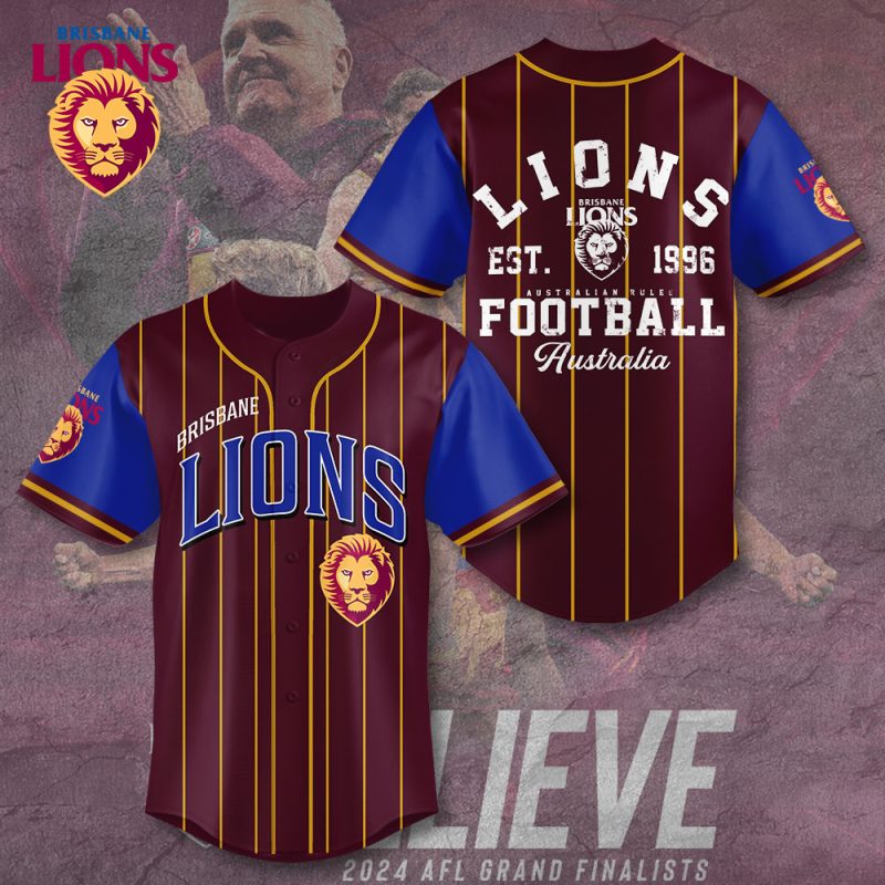 Brisbane Lions Baseball Jersey BJG1248