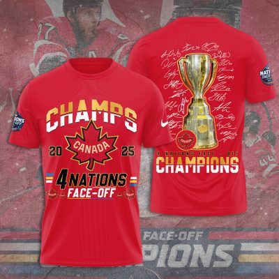 Canada 2025 4 Nations Face-Off Performance Unisex T-Shirt TSG1374