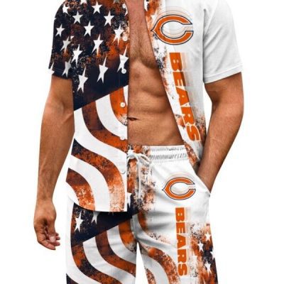 Chicago Bears Combo Hawaiian Shirt and Shorts AHS1078