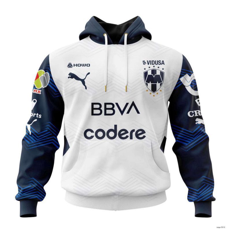 Custom Liga MX C.F. Monterrey Hoodie 2024-2025 Mexican Soccer Team