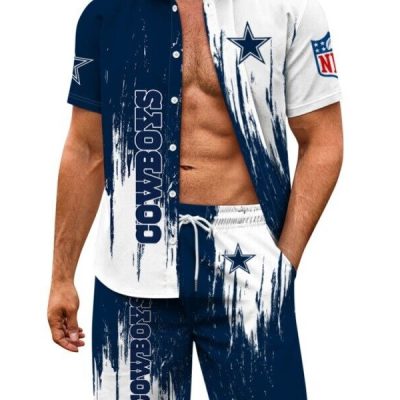 Dallas Cowboys Combo Hawaiian Shirt and Shorts AHS1042