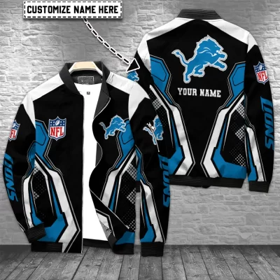 Detroit Lions Personalized Bomber Jacket BJA1191