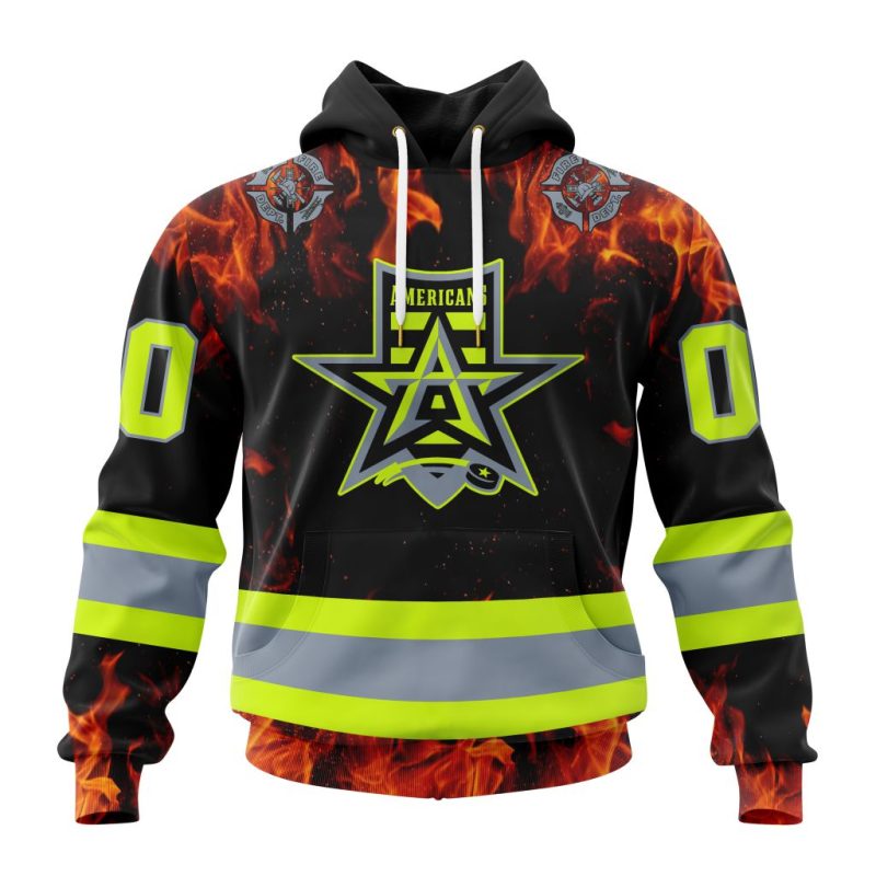 ECHL Allen Americans Design Honoring Firefighters Unisex Hoodie