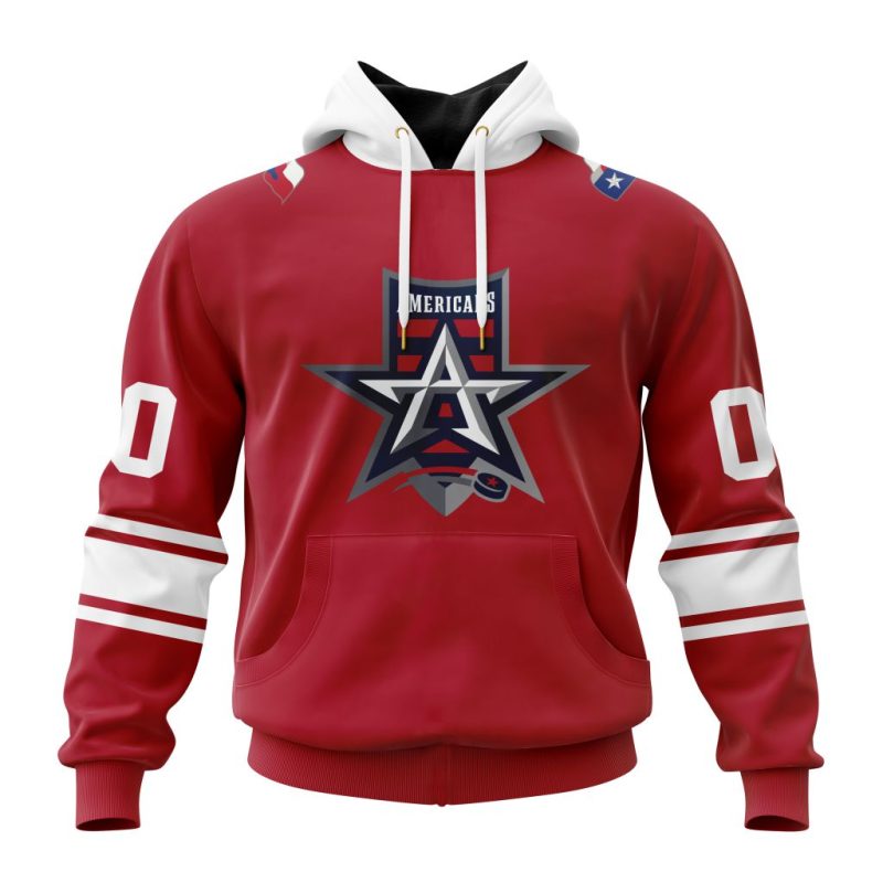 ECHL Allen Americans Personalized Red Design Unisex Hoodie