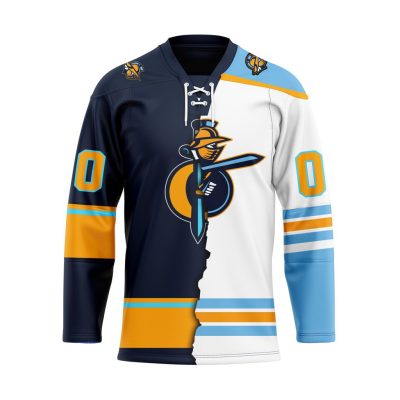 ECHL Atlanta Gladiators Personalized Mix Design Lace Hockey Jersey
